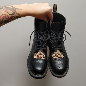 Cheetah Print Heart Dr. Martins